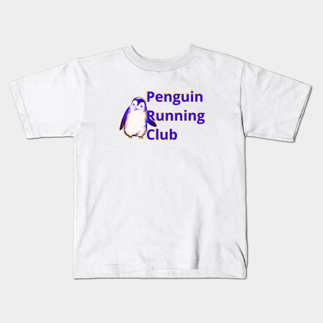 Penguin Running. Club Kids T-Shirt by L'Appel du Vide Designs by Danielle Canonico